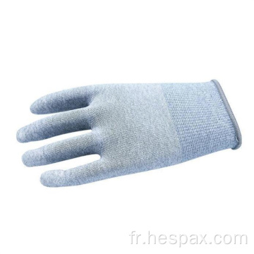 HESPAX DMF Gants de travail de Pu Fingertips à base d&#39;eau gratuits